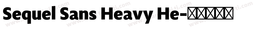 Sequel Sans Heavy He字体转换